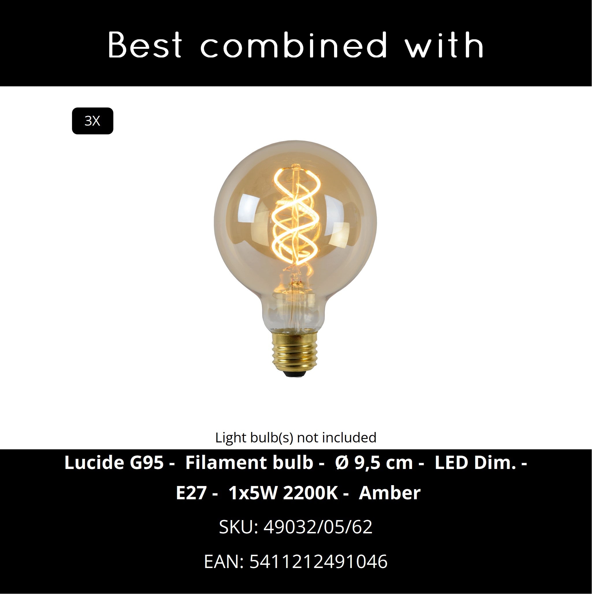 Yunkai cluster 3 hanglamp rond naturel