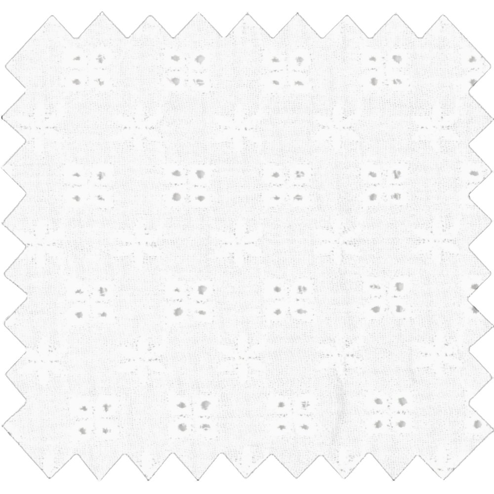 Coupon Tissu 50 Cm Gaze Dentelle Écru Ex1073