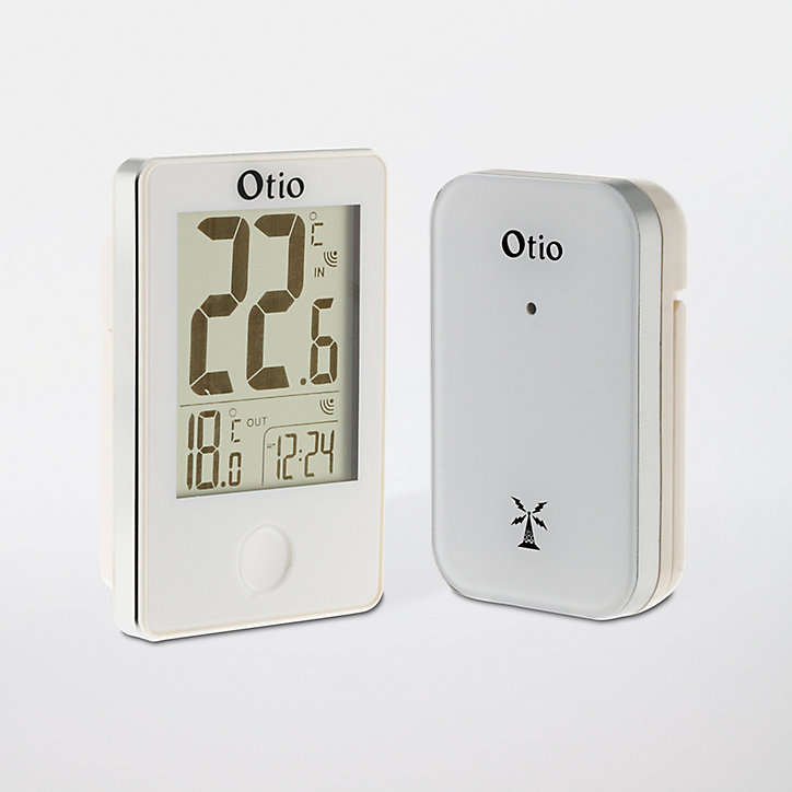 Thermomètre digital intérieur Otio blanc sans fil