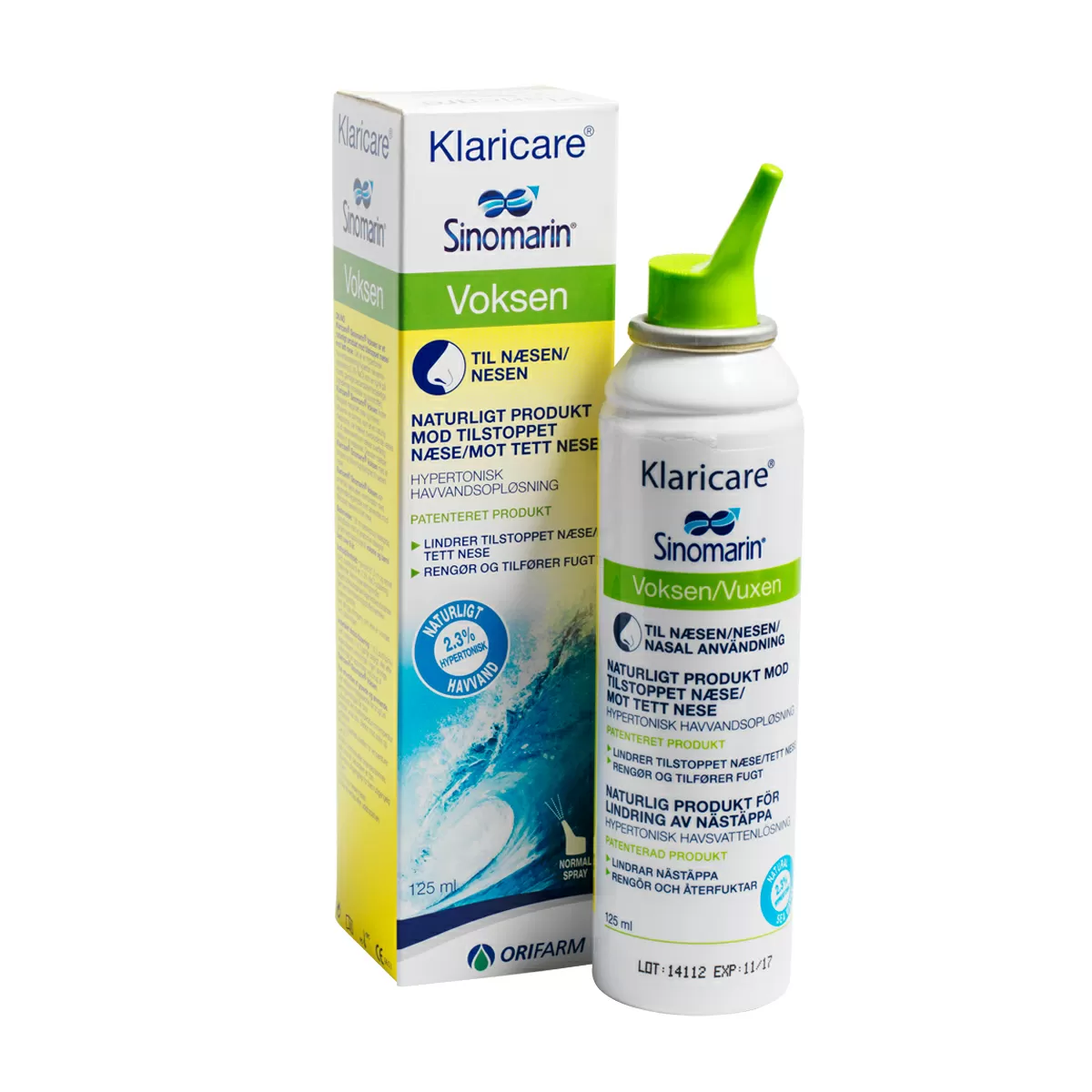 Klaricare Næsespray Voksen - 125 ml