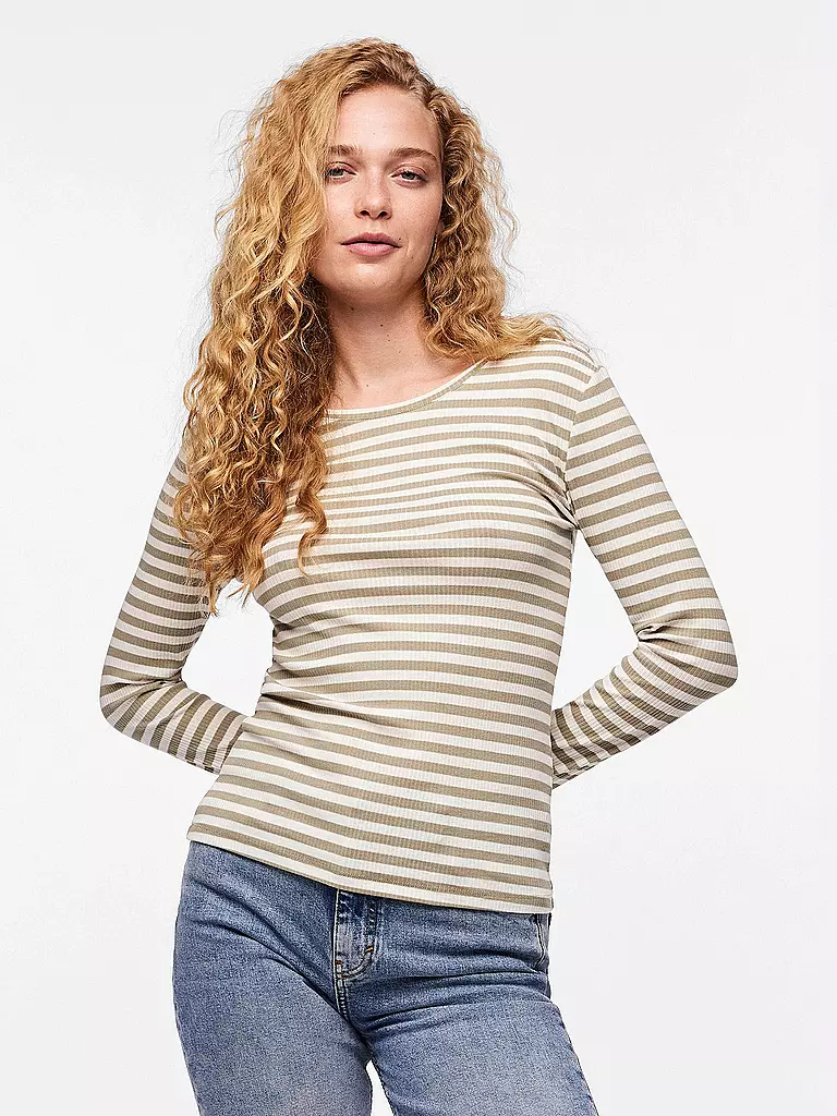 PIECES Langarmshirt PCRUKA hellgrün