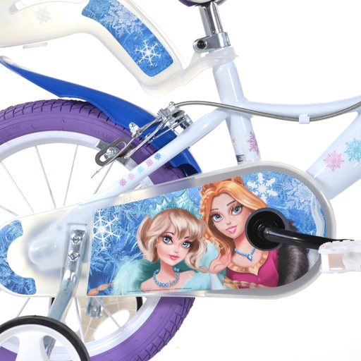 Bicicleta infantil Snow Queen de 16 polegadas, para meninas de 5 a 7 anos.