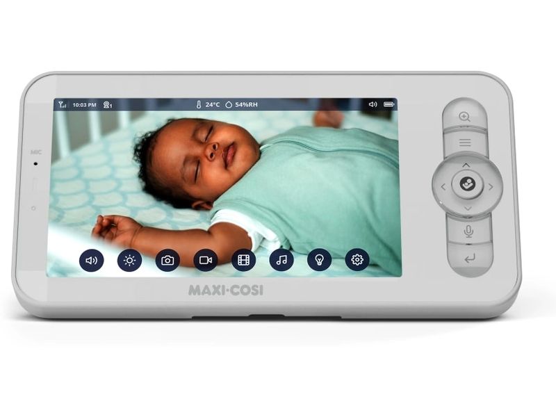 MAXI-COSI Babyphone See Pro Weiss Babyphone mit Tipps zur Beruhigung des Babys