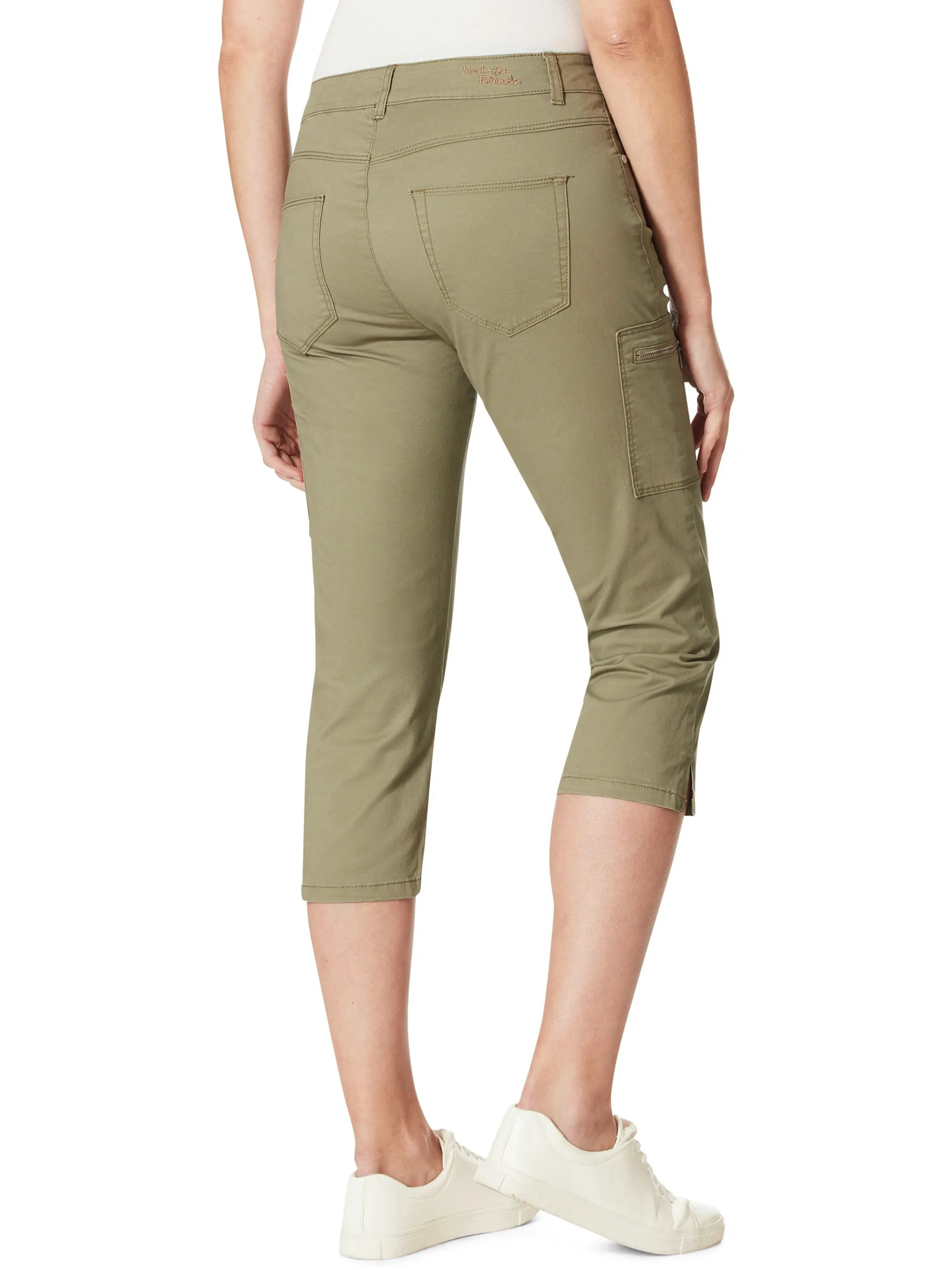 Damen Capri 5-Pocket Slim Fit