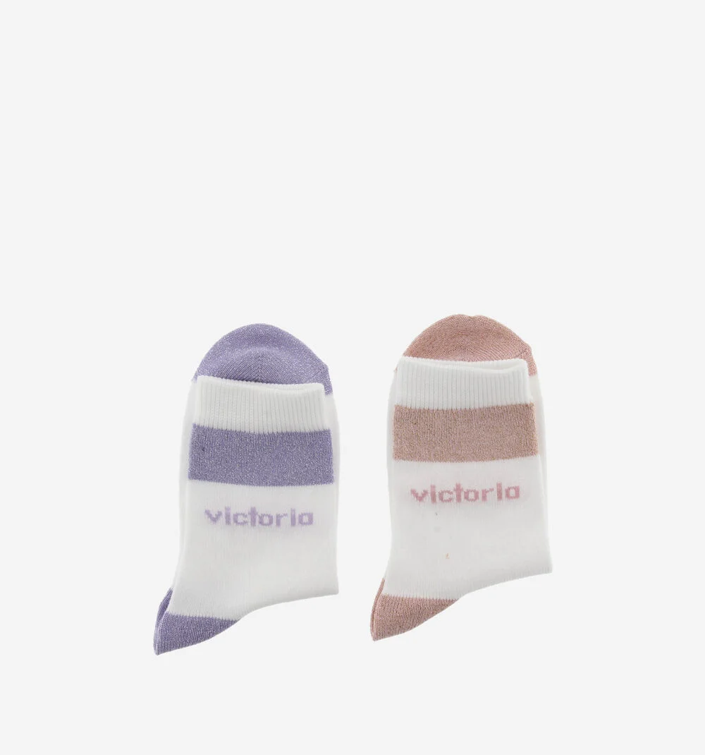 CHAUSSETTES LUREX FILLEROSA-LILA