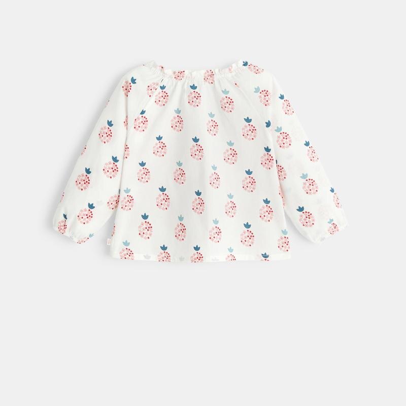 Blouse imprimé floral rose bébé fille Rose