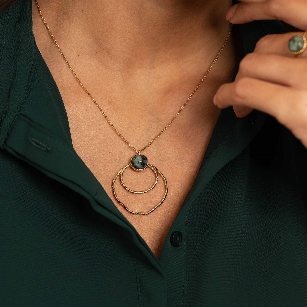 Collier Majo Turquoise Africaine