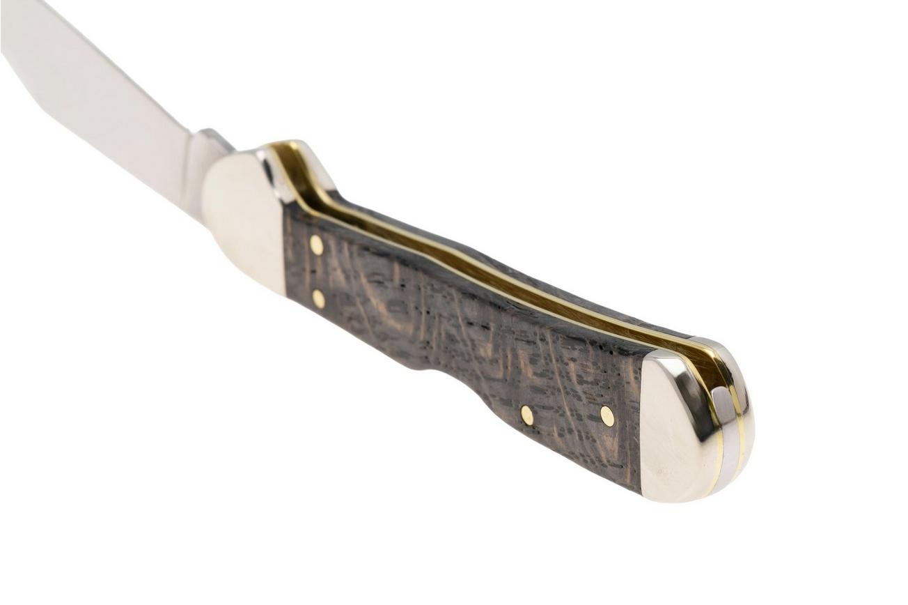 Case Mini CopperLock Black Curly Oak Wood, 14010, 71749L SS zakmes