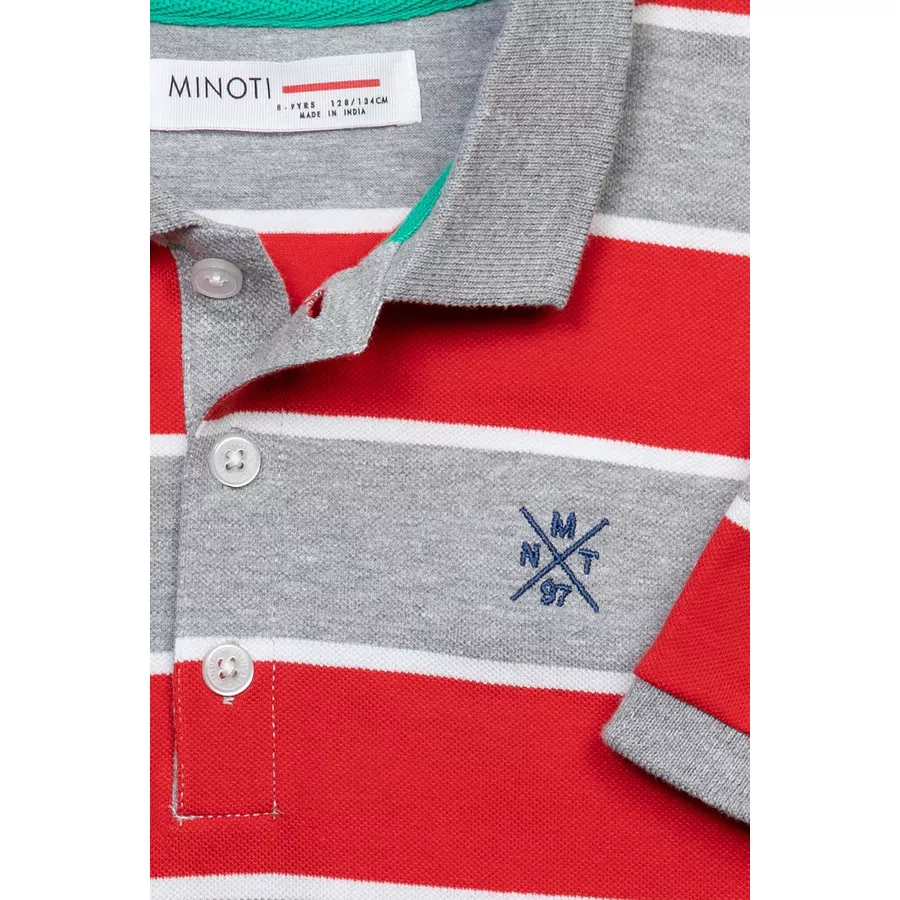MINOTI  Poloshirt RotGrau