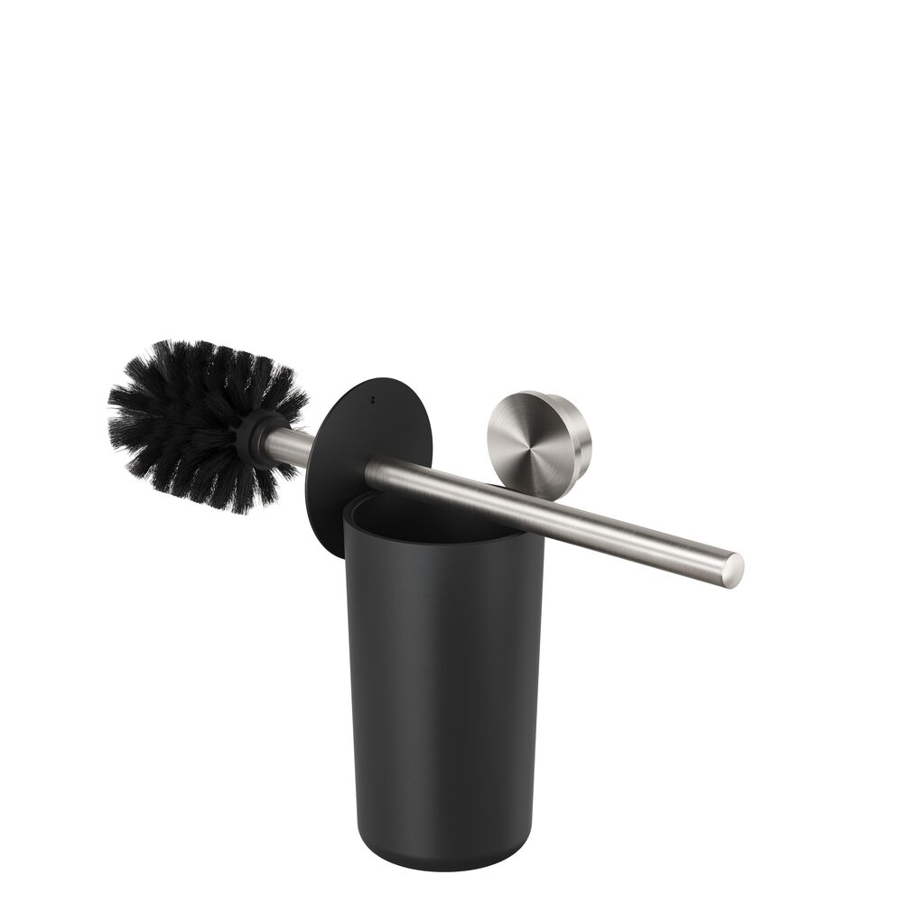 Geesa Opal toiletborstel met houder RVS geborsteld