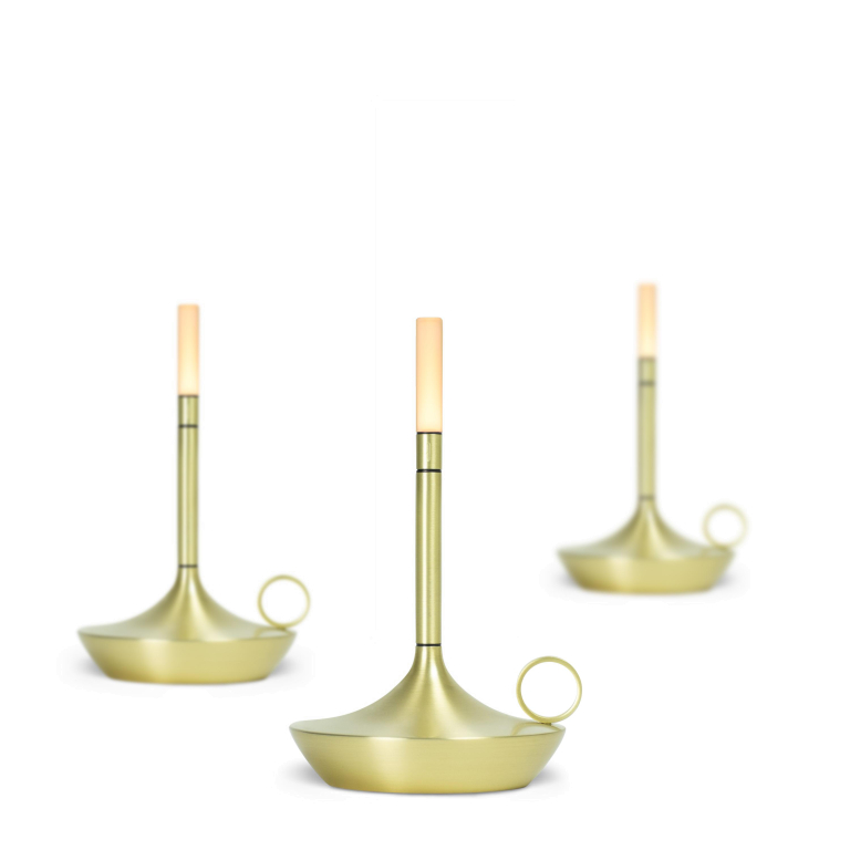 Graypants Wick Small tafellamp LED oplaadbaar Sage Green