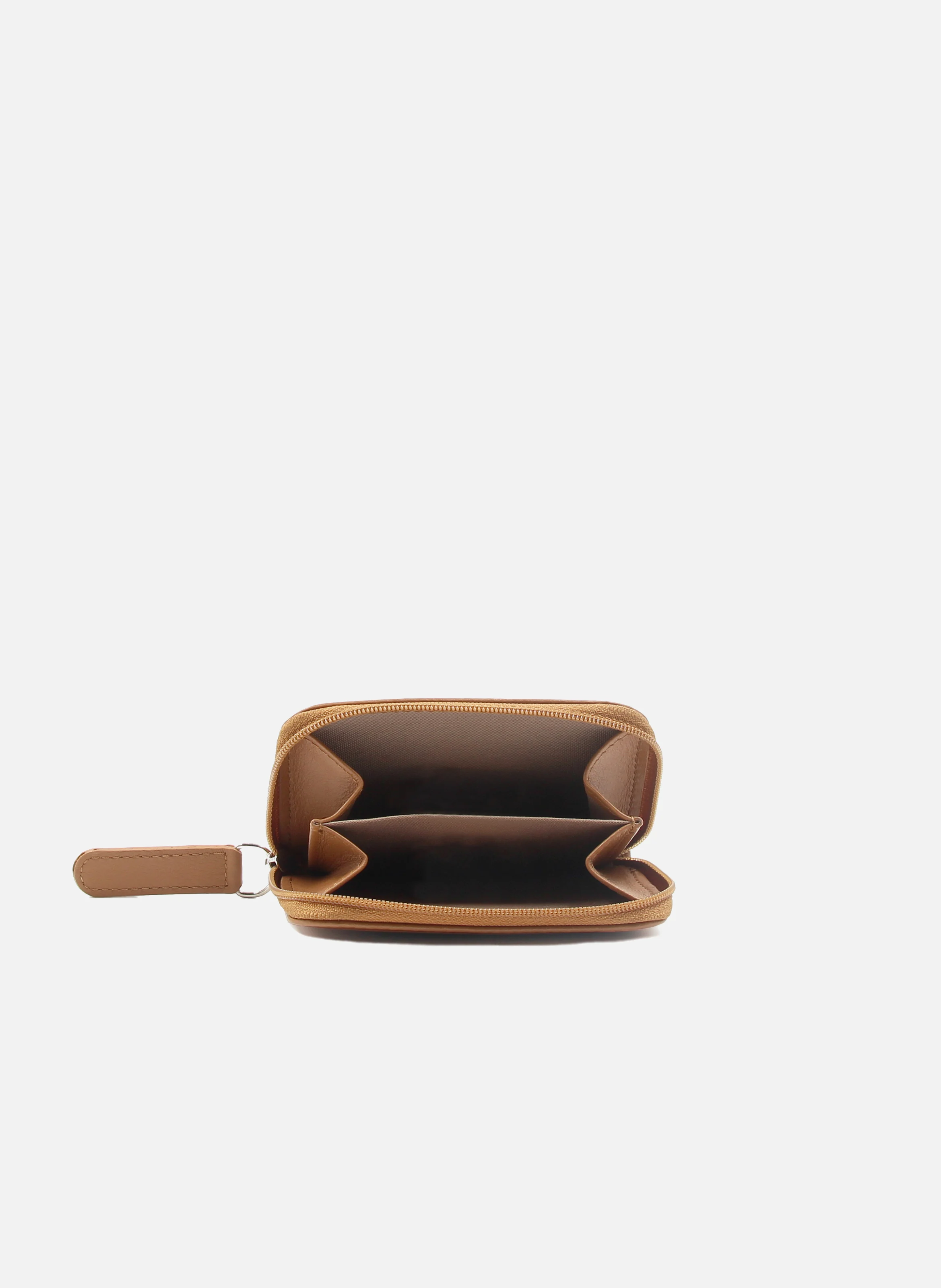 Porte-monnaie cuir lisse | Marron