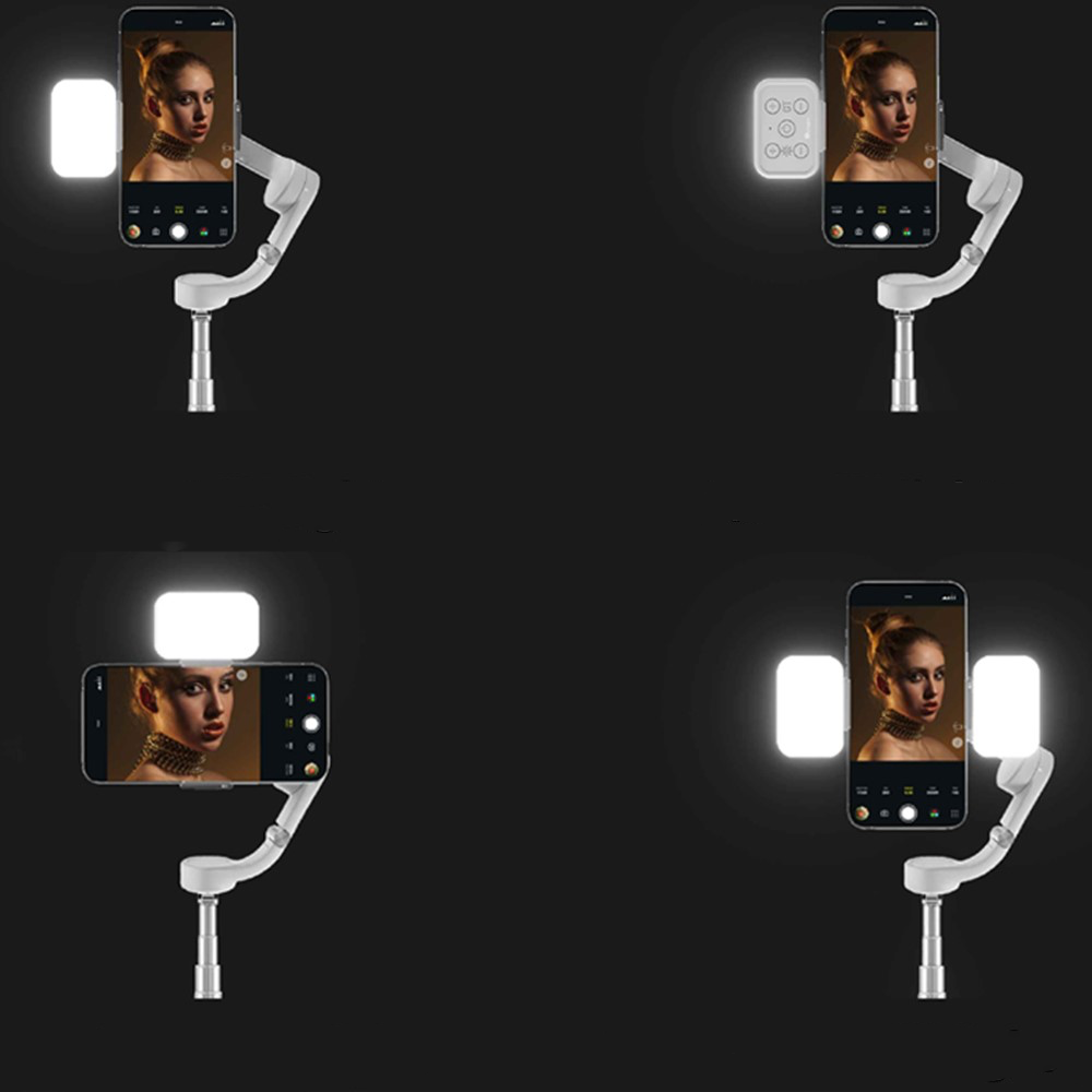 (50cm) 300 Lux / 0.6 m Magnetische LED Leuchte für DJI Osmo / Zhiyun Smooth 4 / 5 / M2 S / Feiyu Gimbals (2500K-6500K) - Weiss