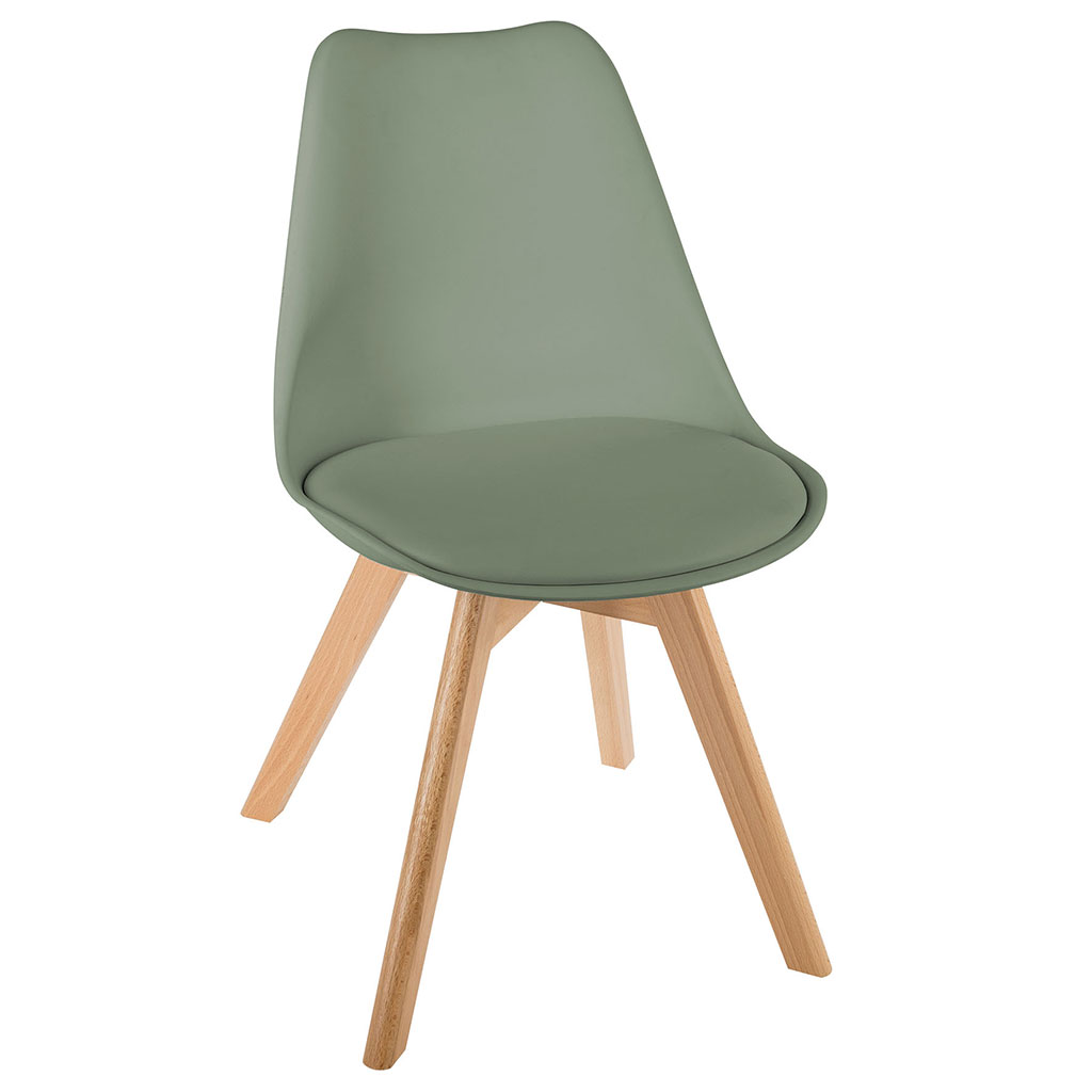 Chaise BAYA kaki 55x81x48cm
