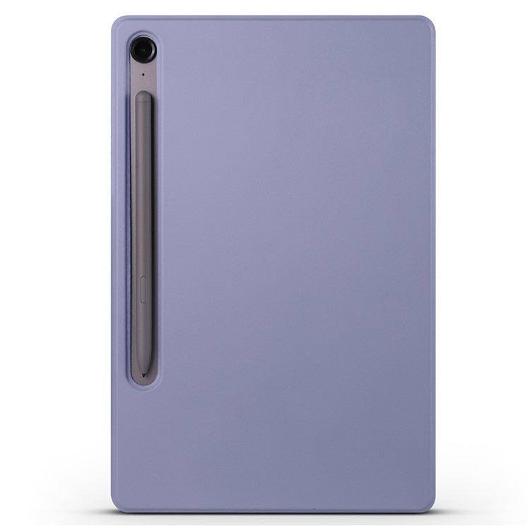 Samsung Galaxy Tab S10 Lite / S10 FE / Tab S9 FE / Tab S9 Smart Cover Leder Tasche Schutzhülle Magnetcover Origami Flip Case - Lila