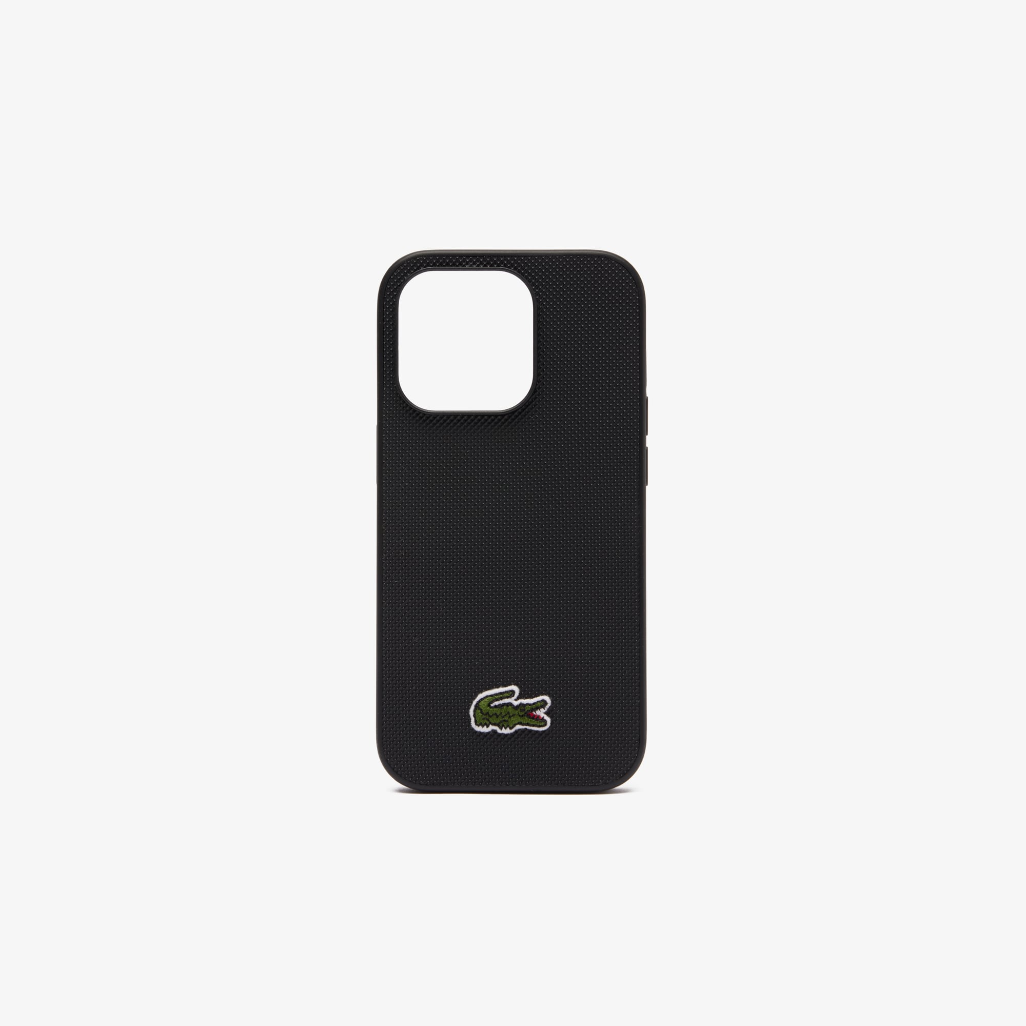 Coque iPhone 14 Pro effet petit piqué Coques iPhone - Noir - Lacoste - Unisex