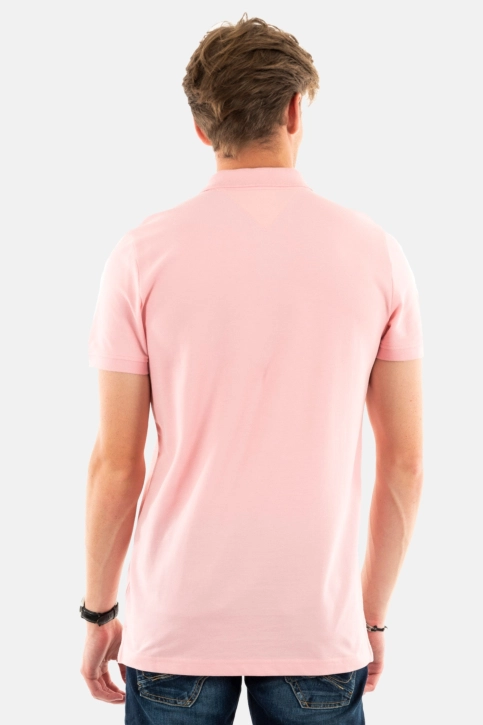 Polos tommy jeans slim placket tha ballet pink