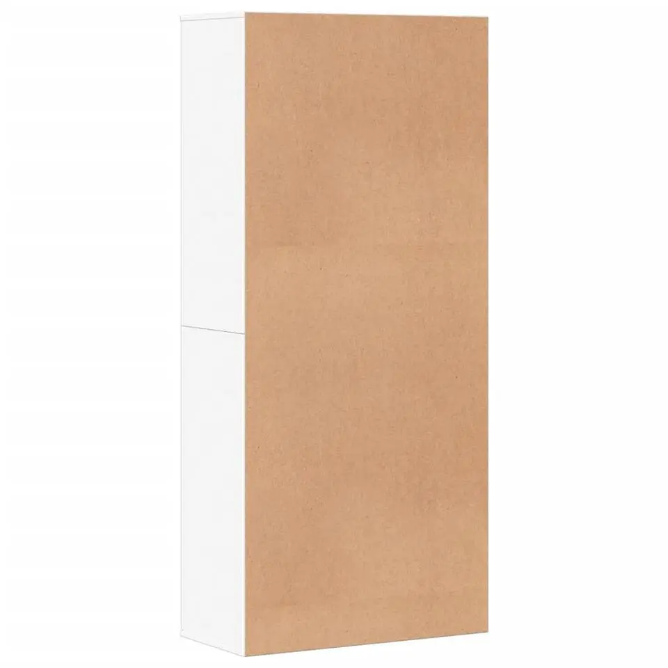 vidaXL - Hoge Schoenenkast met 7 planken en 2 deuren - Wit - 80x39x178 cm