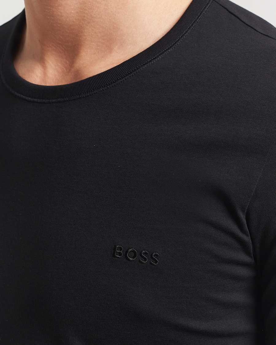 BOSS BLACK 3-Pack Crew Neck T-Shirt Black