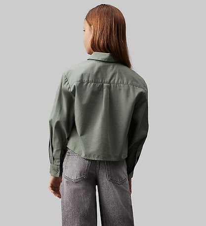 Calvin Klein Skjorte - Clean Utility - Meteor Green