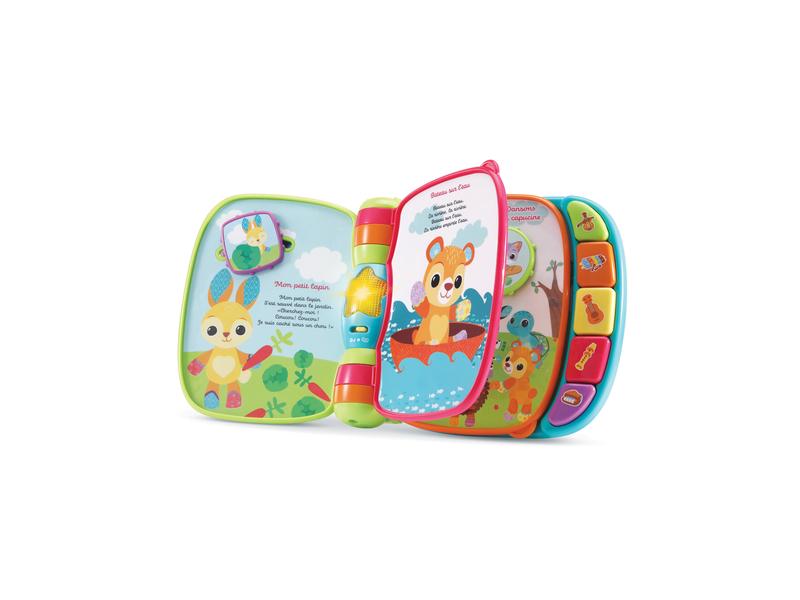 Vtech Musikspielzeug Livre enchanté des Baby loulous bleu - Lädt zum Spielen, Zuhören und Mitsingen ein
