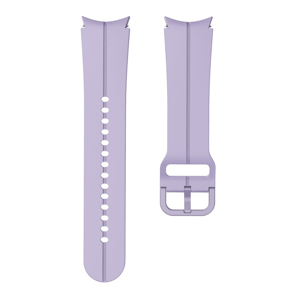 Samsung Galaxy Watch 4 (44mm) Ersatz Sport Silikon Armband Split Design (Gelenkumfang: 180 - 230mm) - Lila