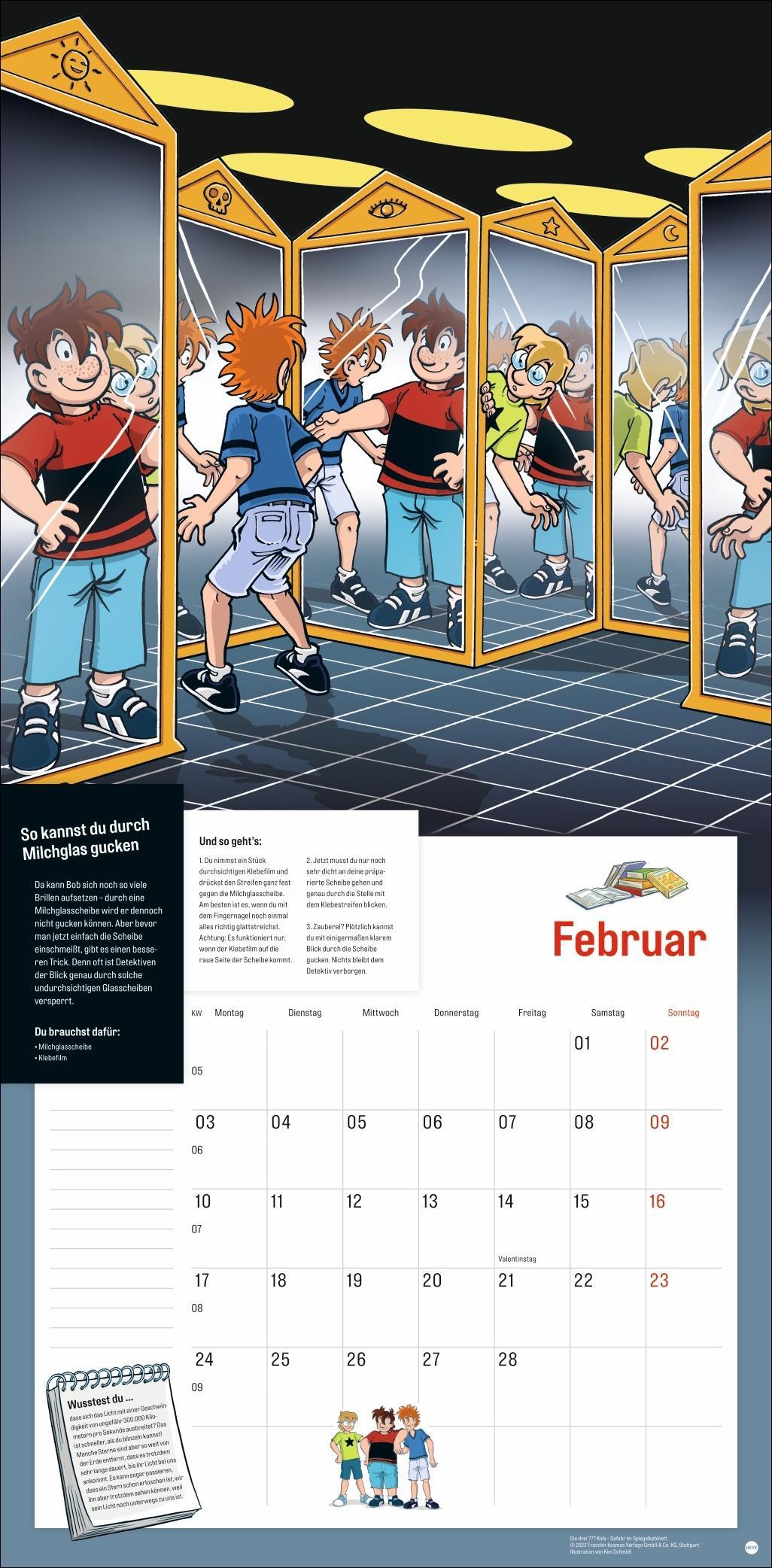 Die drei Kids Broschurkalender 2025