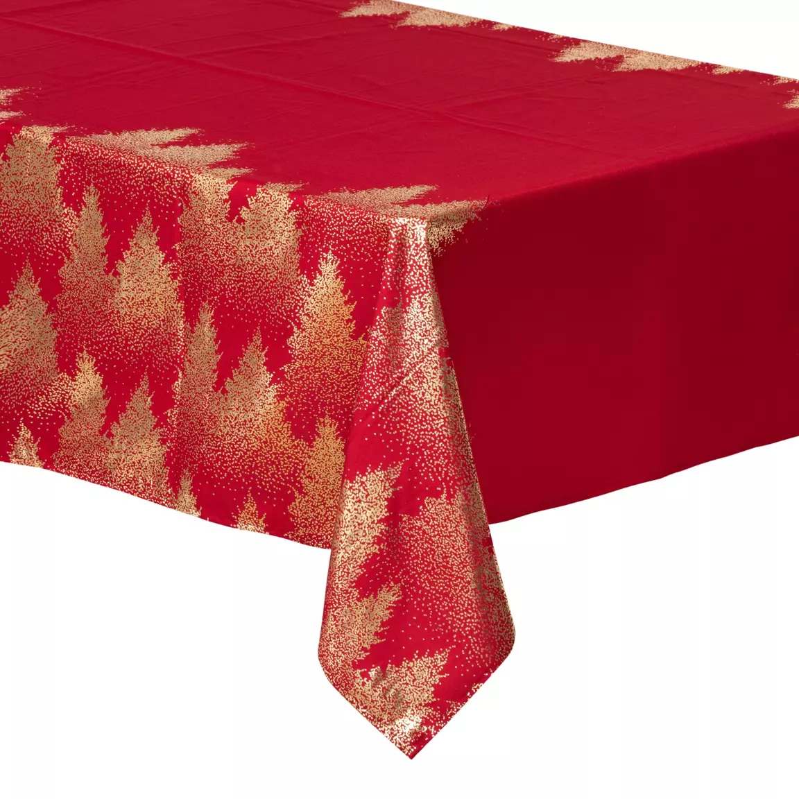 Nappe de Noël rectangulaire (140 x 360 cm) Sapin Rouge
