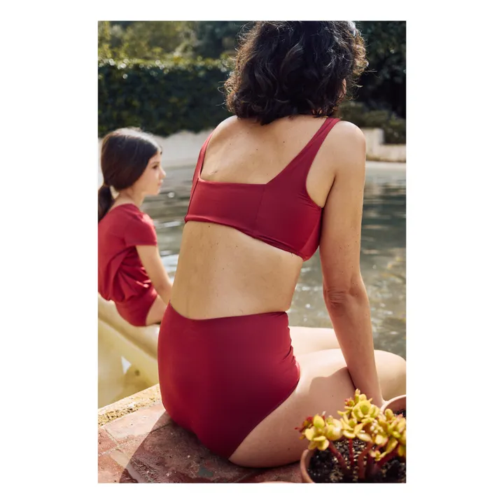 Canopea Haut de Maillot de Bain Polyamide Recyclé Mariotta - Collection Femme  | Rouge framboise
