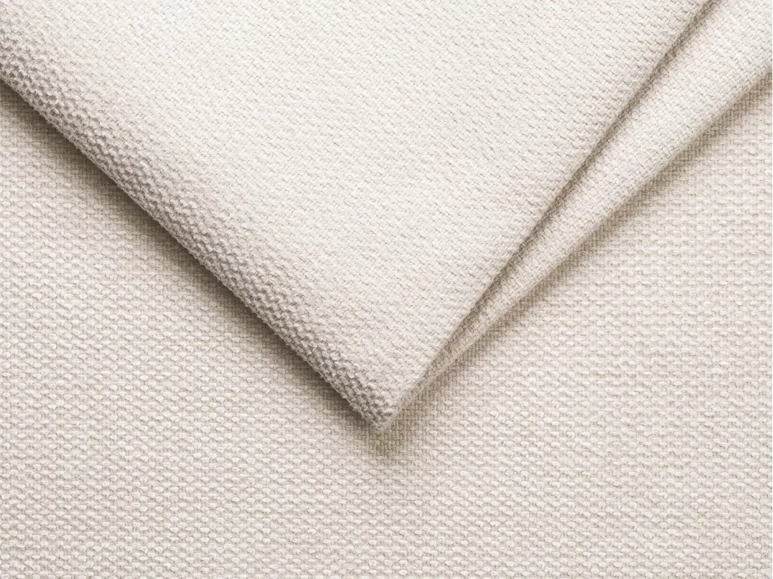 Canapé d'angle convertible express et réversible en tissu beige - Couchage 140 cm à lattes larges - Matelas 22 cm - CALIFE