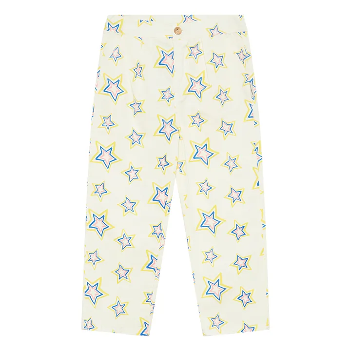 Weekend House Pantalon Etoile Coton Bio | Jaune pâle