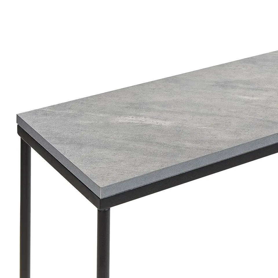 HAZEN - Sidetable - Grijs/Zwart- MDF