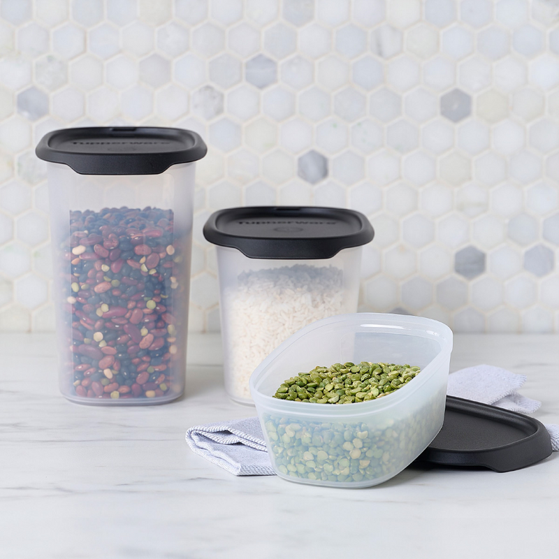 One Touch Fresh® 1,1 l Stapelbarer Vorratsbehälter für Zucker, Gries, Kakao und vieles mehr