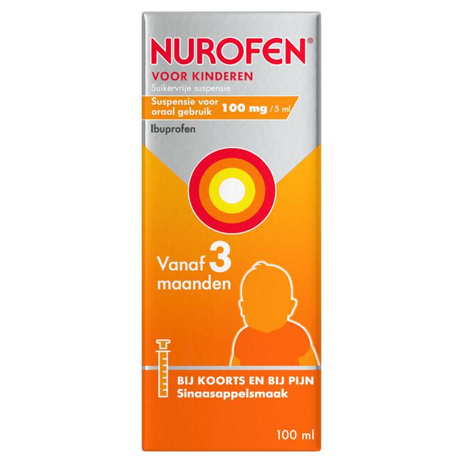Nurofen Voor Kinderen Suikervrije Suspensie Sinaasappelsmaak