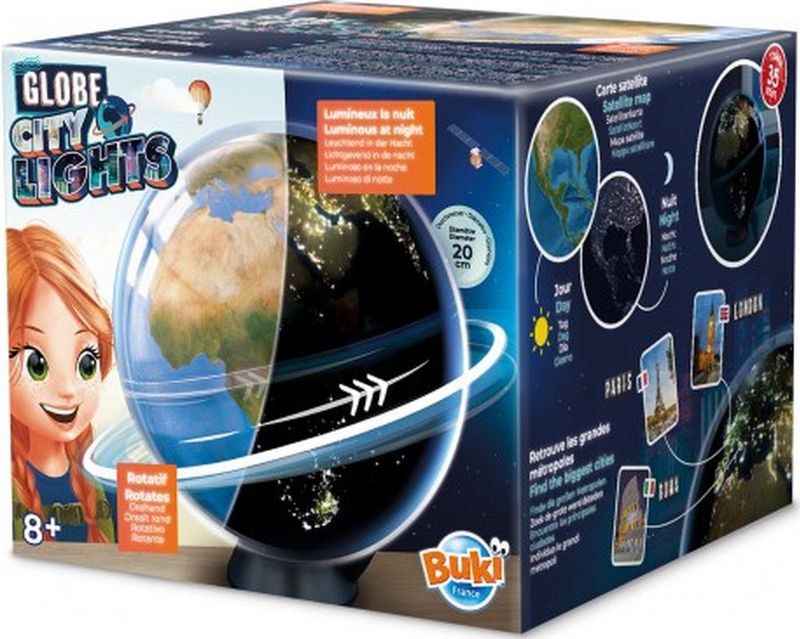 Wereldbol - Lichtgevend - Diameter 20 cm - Inclusief Handleiding