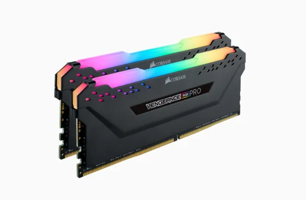 CORSAIR Vengeance RGB PRO - DDR4 - sæt - 32 GB: 2 x 16 GB - DIMM 288-PIN - 3200 MHz / PC4-25600 - CL16 - 1.35 V - ikke bufferet - ikke-ECC - sort