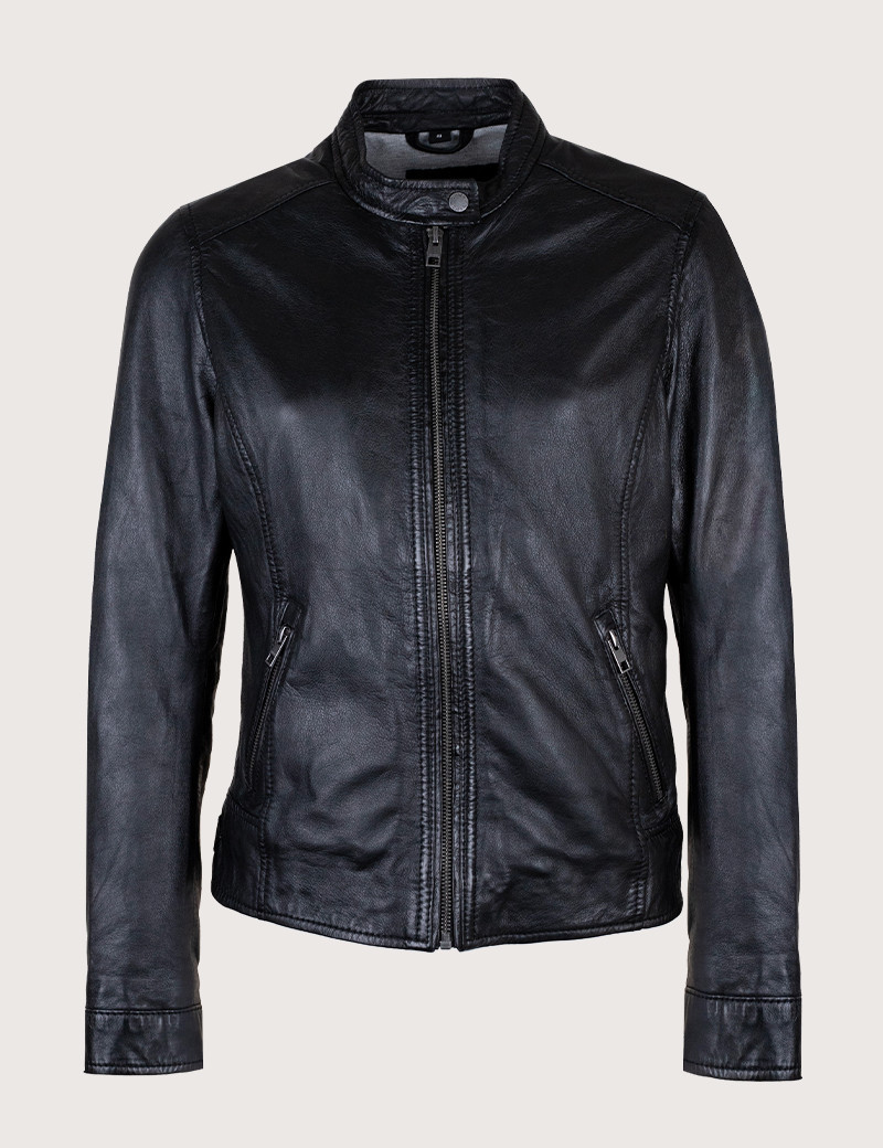 OAKWOOD VESTE FEMME CUIR KARINE NOIR