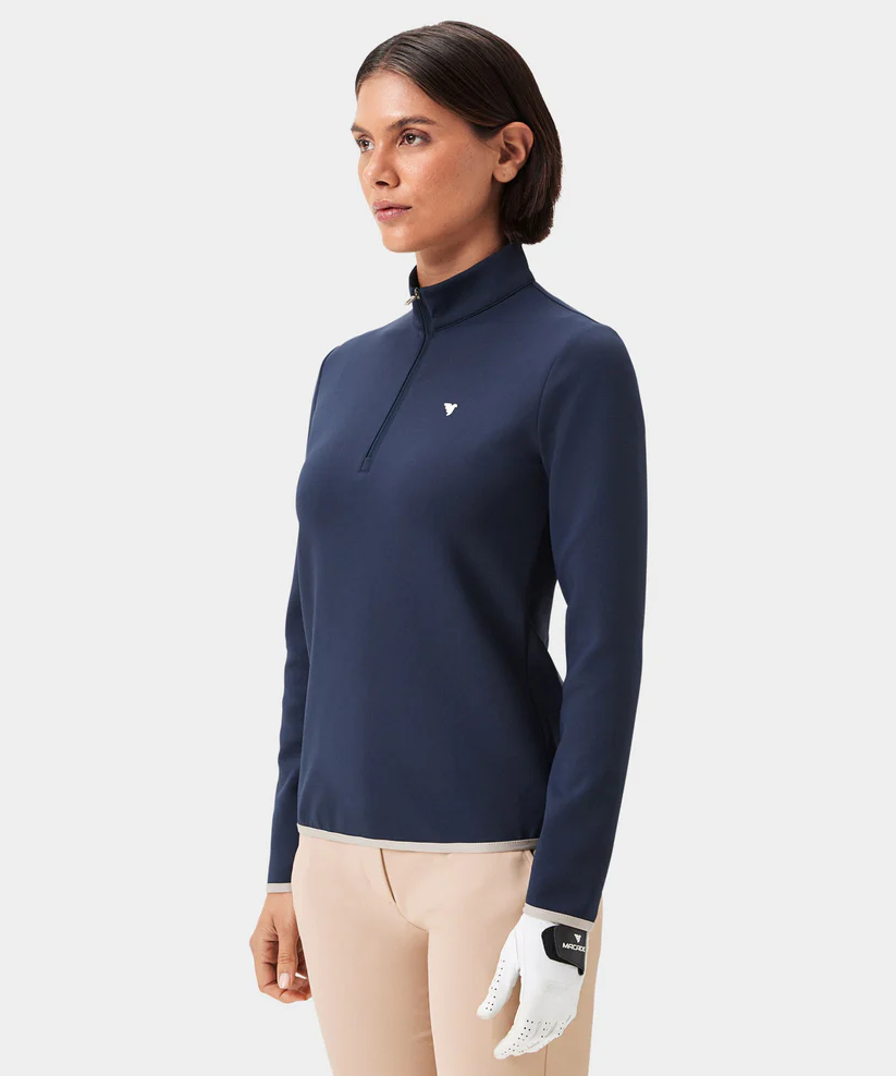 Macade Therma Quarter Zip Womens Dark Blue