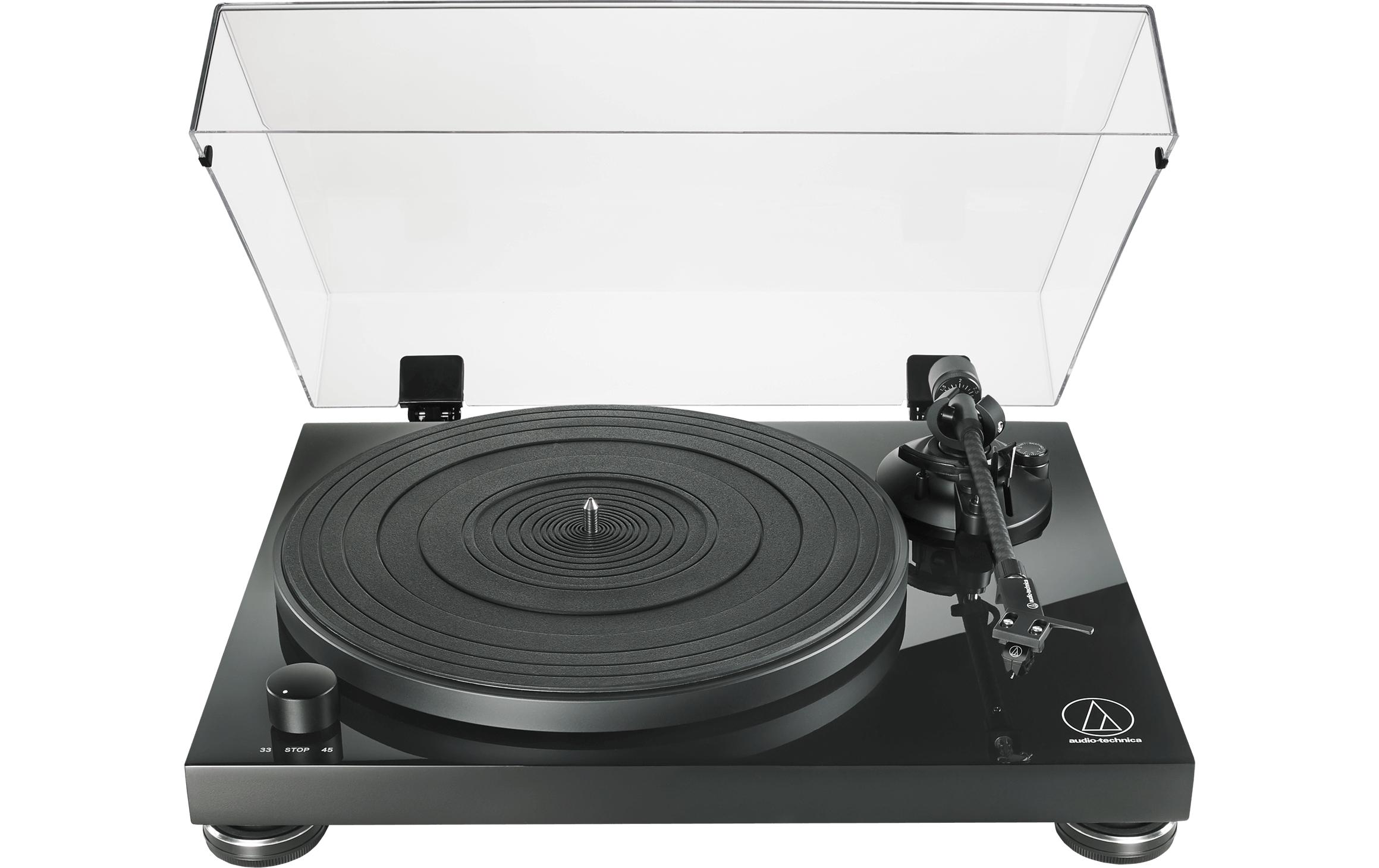 Plattenspieler AT-LPW50PB Schwarz<br>Manueller Hi-Fi-Plattenspieler mit Riemenantrieb