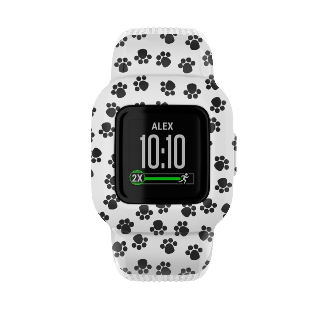 Garmin Vivofit JR 3 Ersatz Silikon Sport Armband (Gelenkumfang: 160mm) - Pfotenabdruck
