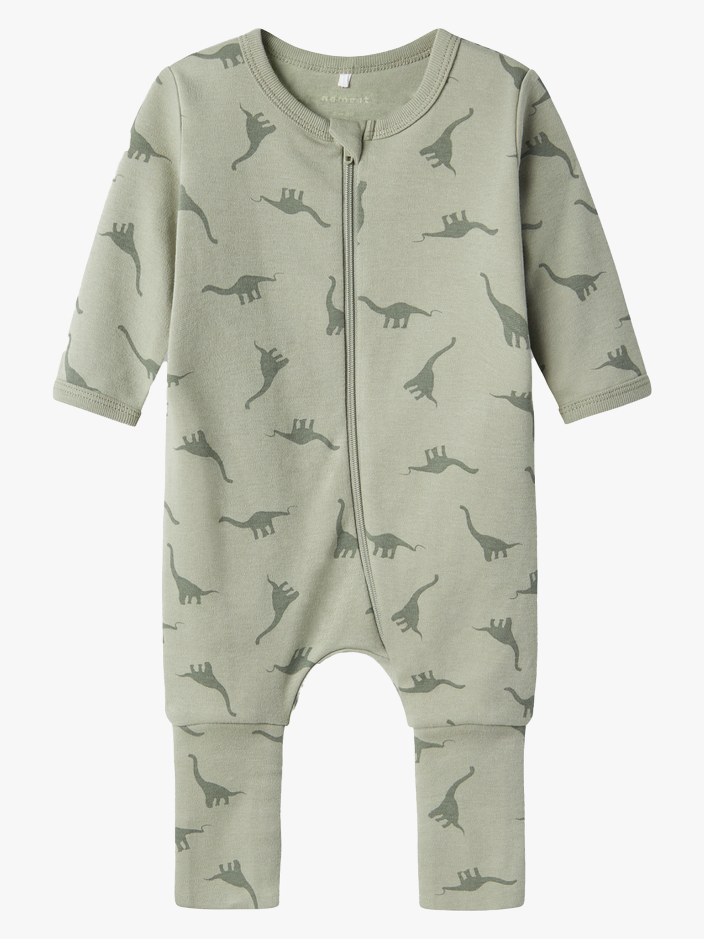 Nightsuit 2 Pack zip green dino