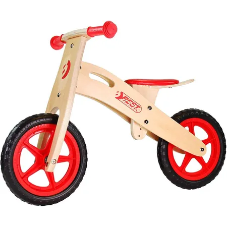 BEST Sporting Kinder Laufrad aus Holz, ab 2 - 3 Jahre, Sattel verstellbar