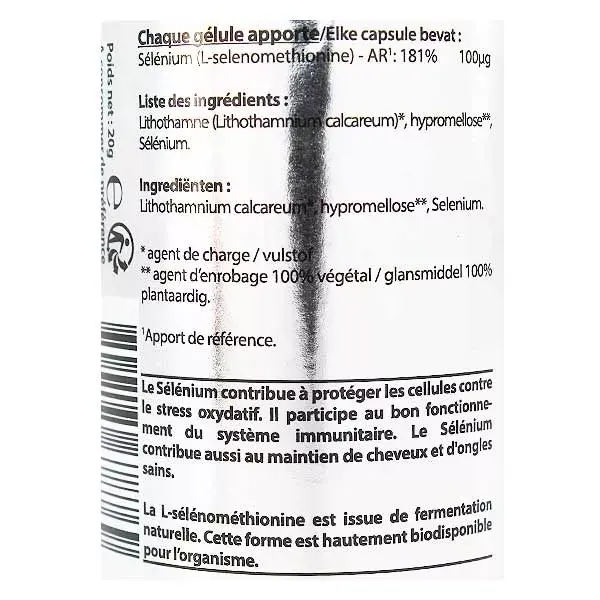Vit'all+ Sélénium 100µg 100 gélules végétales