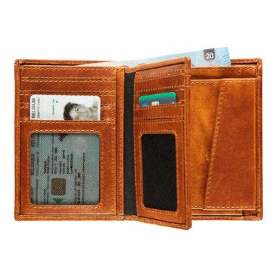 Maverick New Men - Portefeuille RFID avec poche pour la monnaie - cuir
