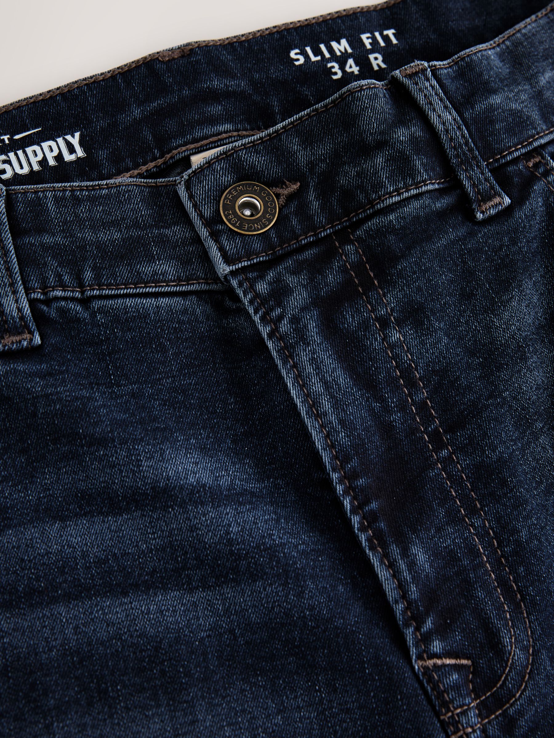Normaal blauw - Slim Fit - Authentieke stretch denim jeans