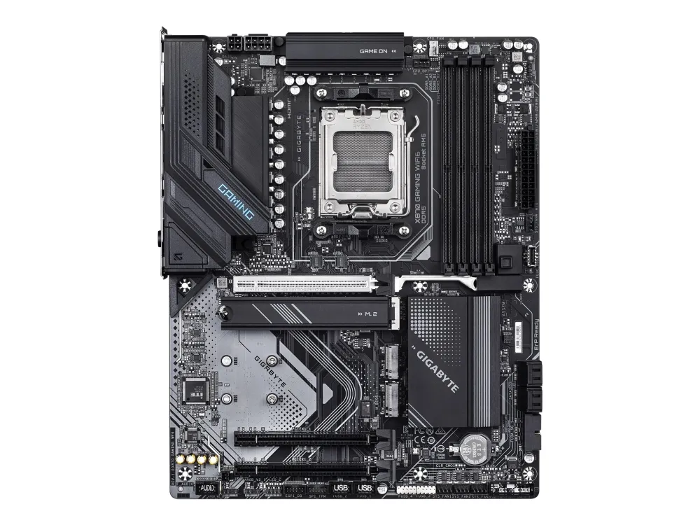 Gigabyte X870 GAMING WIFI6 - Bundkort - ATX - Socket AM5 - AMD X870 Chipset - USB4, USB 3.2 Gen 2, USB 3.2 Gen 1, USB-C 3.2 Gen 2x2 - 2.5 Gigabit LAN, Wi-Fi 6, Bluetooth - onboard grafik (CPU påkrævet) - HD Audio (8-kanaler)