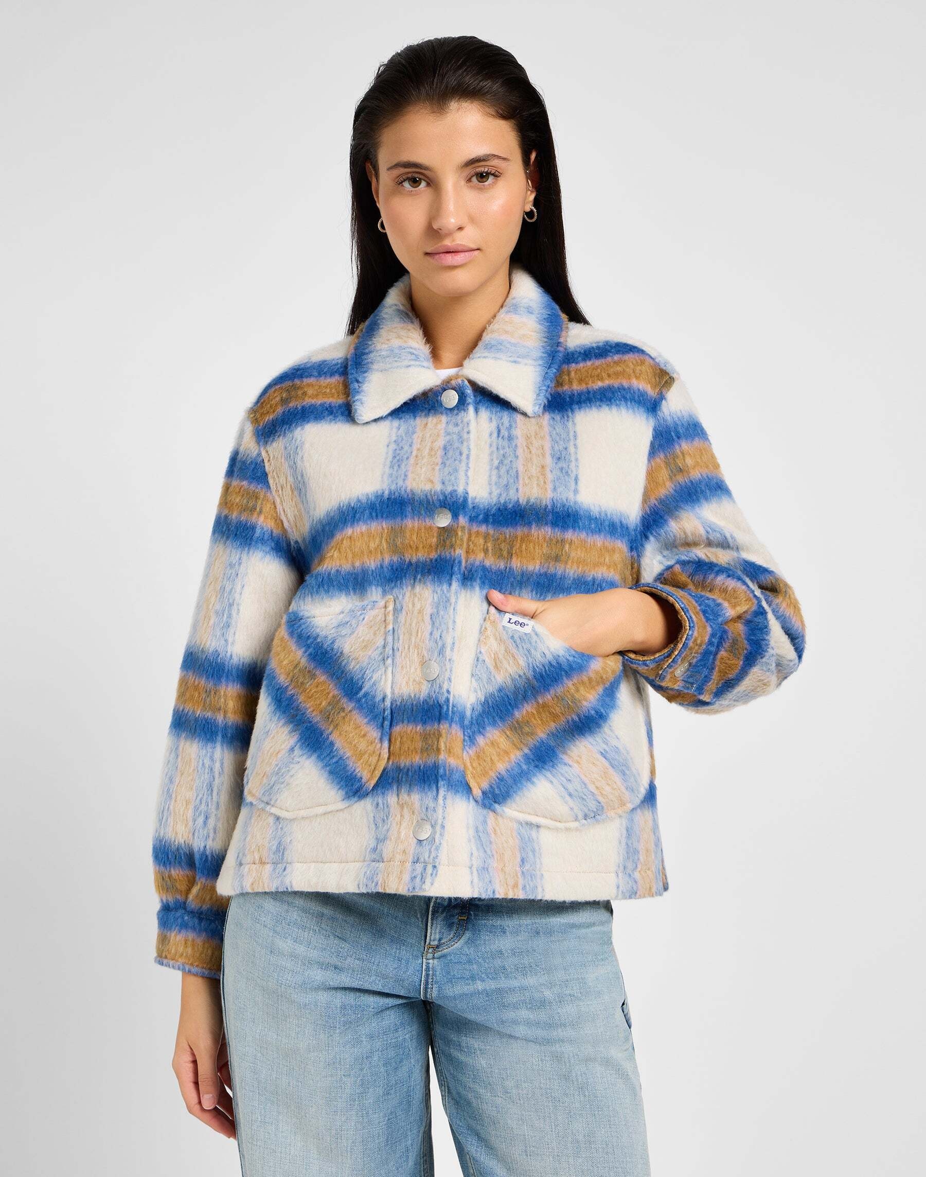 Lee® Wolljacke »Lee Wolljacke Cropped Wool Jacket«