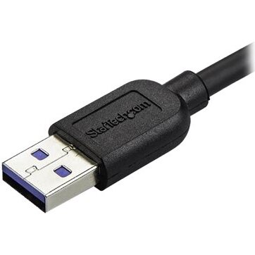 StarTech.com Câble Micro USB 3.0 slim - USB-A vers Micro-B à angle gauche de 1 m - M/M