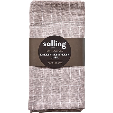 Salling viskestykker 2-pak - rosa