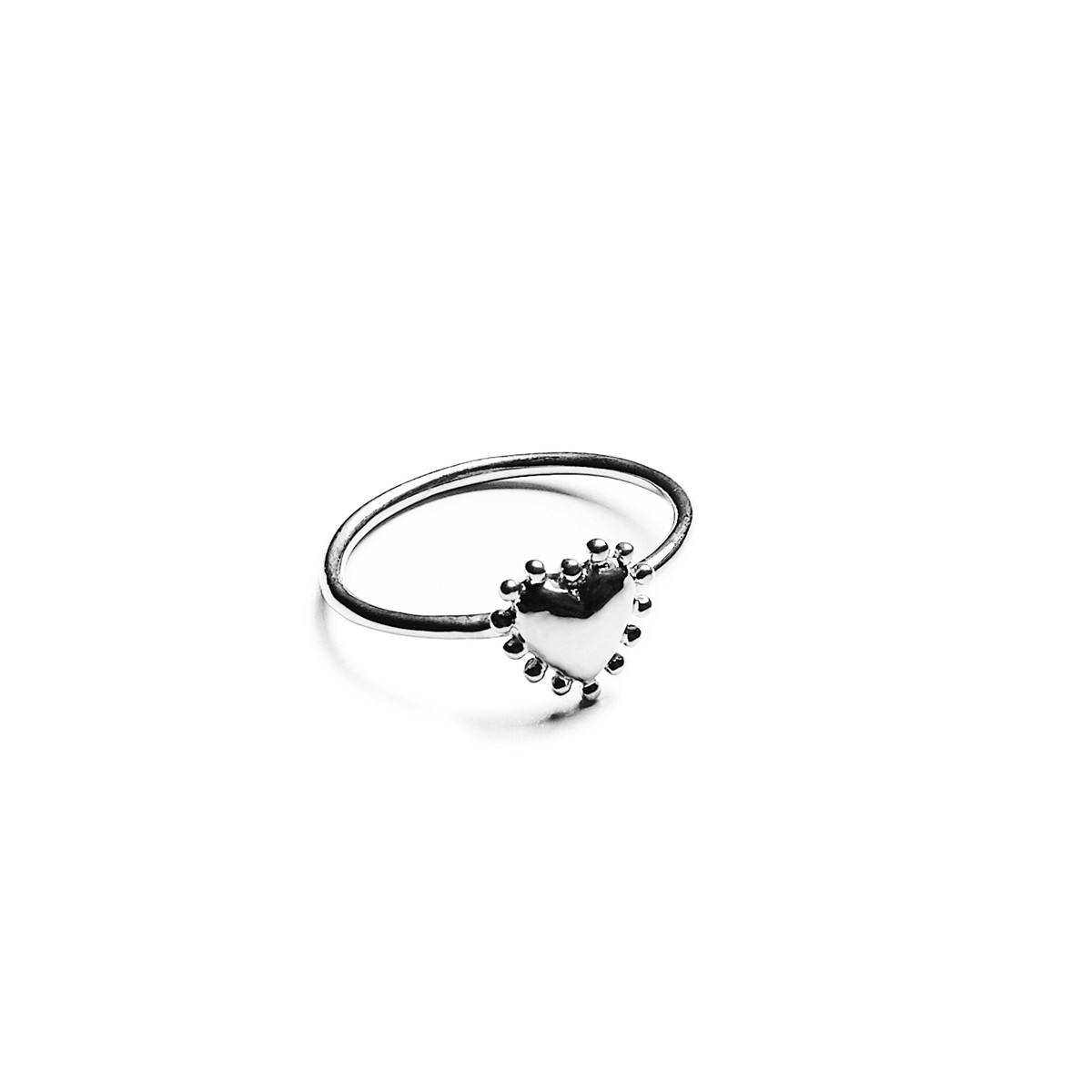 Bague argent petit coeur